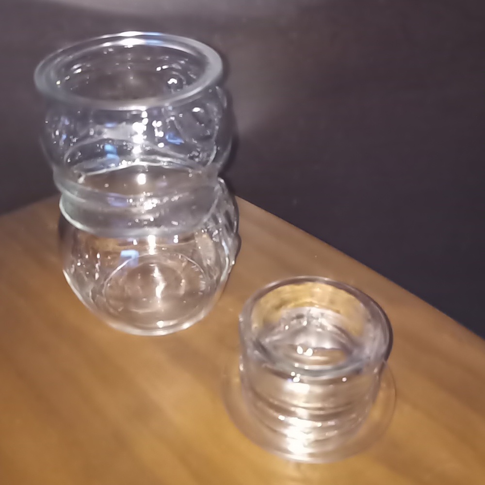 Vintage Libbey of Canada Glass Snowman Candy or Nut Container Dish Display 8 in - Picture 4 of 5